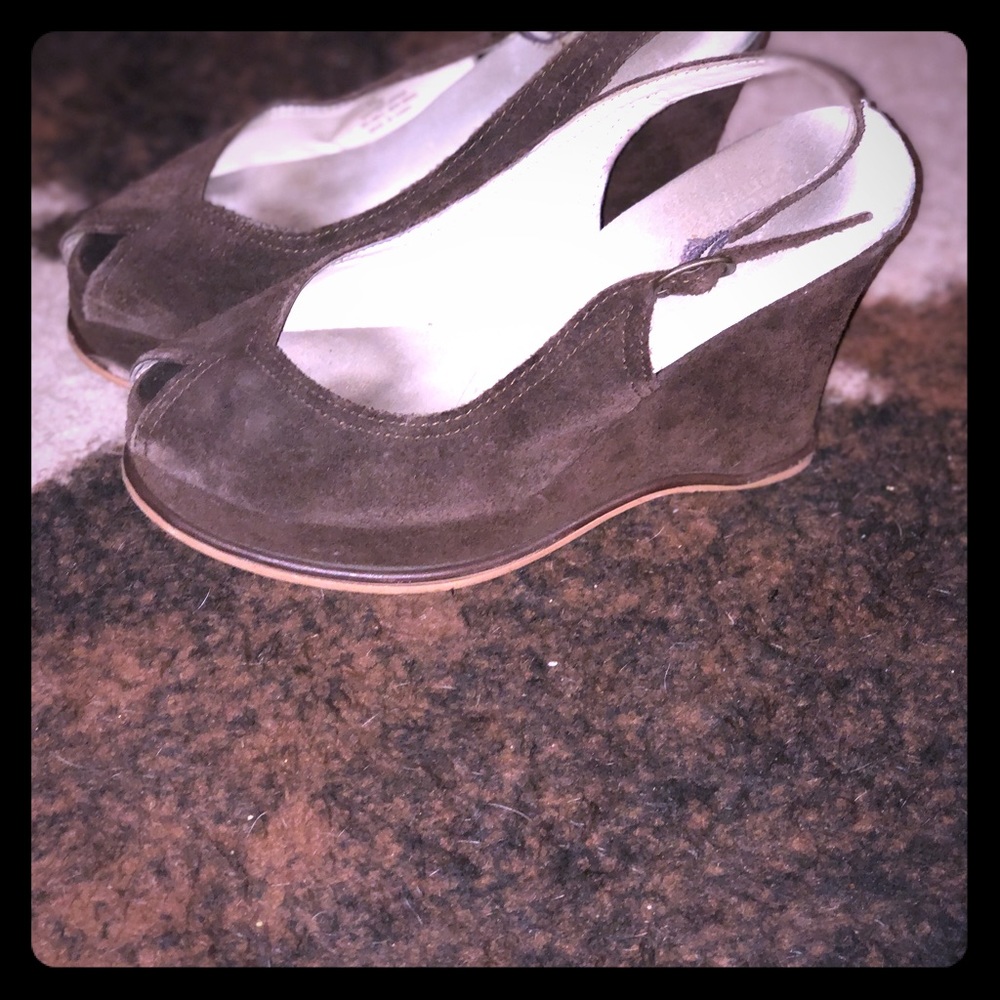 Suede Platform Wedge